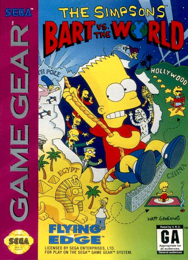 The Simpsons Bart vs the World - Sega Game Gear
