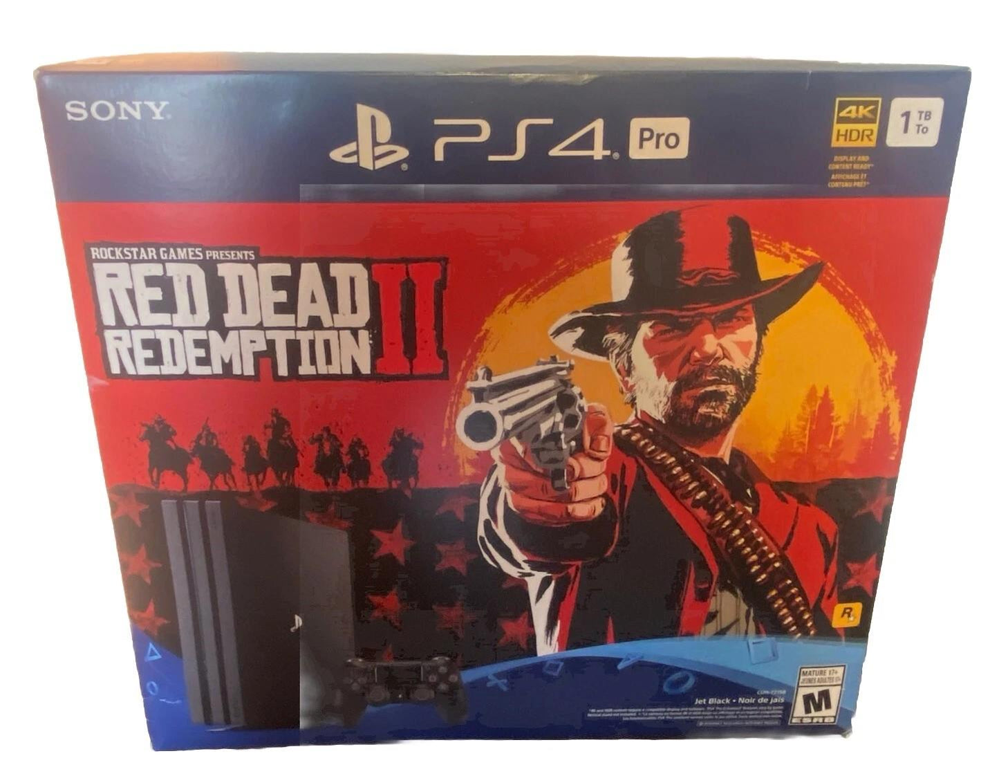 Playstation 4 Pro 1TB Red Dead Redemption II Bundle - PlayStation 4