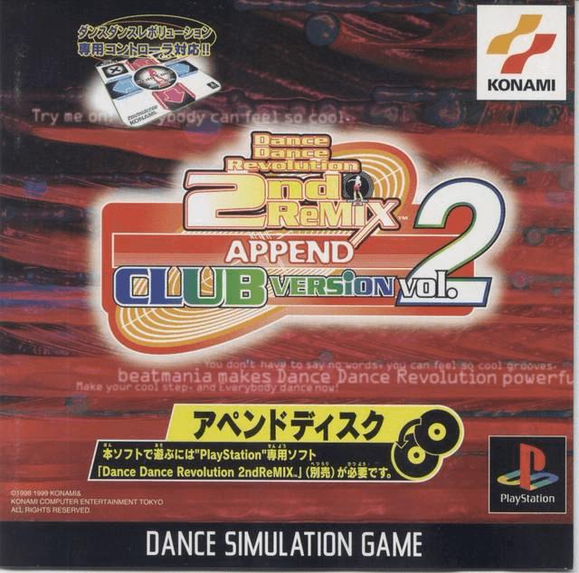 Dance Dance Revolution 2nd Remix Append Club Vol 2 - PlayStation