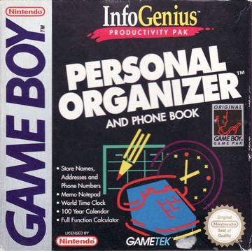 InfoGenius Productivity Pak: Personal Organizer and Phone Book - Game Boy