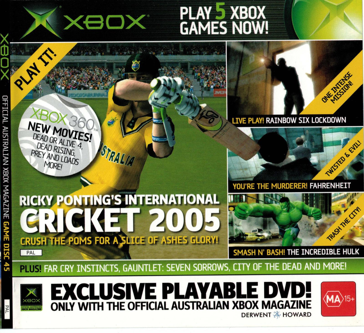Official Australian Xbox Magazine Game Disc #45 - PAL Xbox