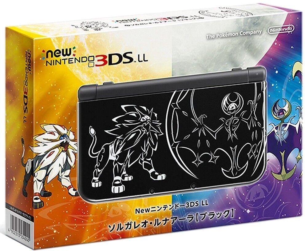 New Nintendo 3DS LL Solgaleo Lunala Black Edition - Nintendo 3DS
