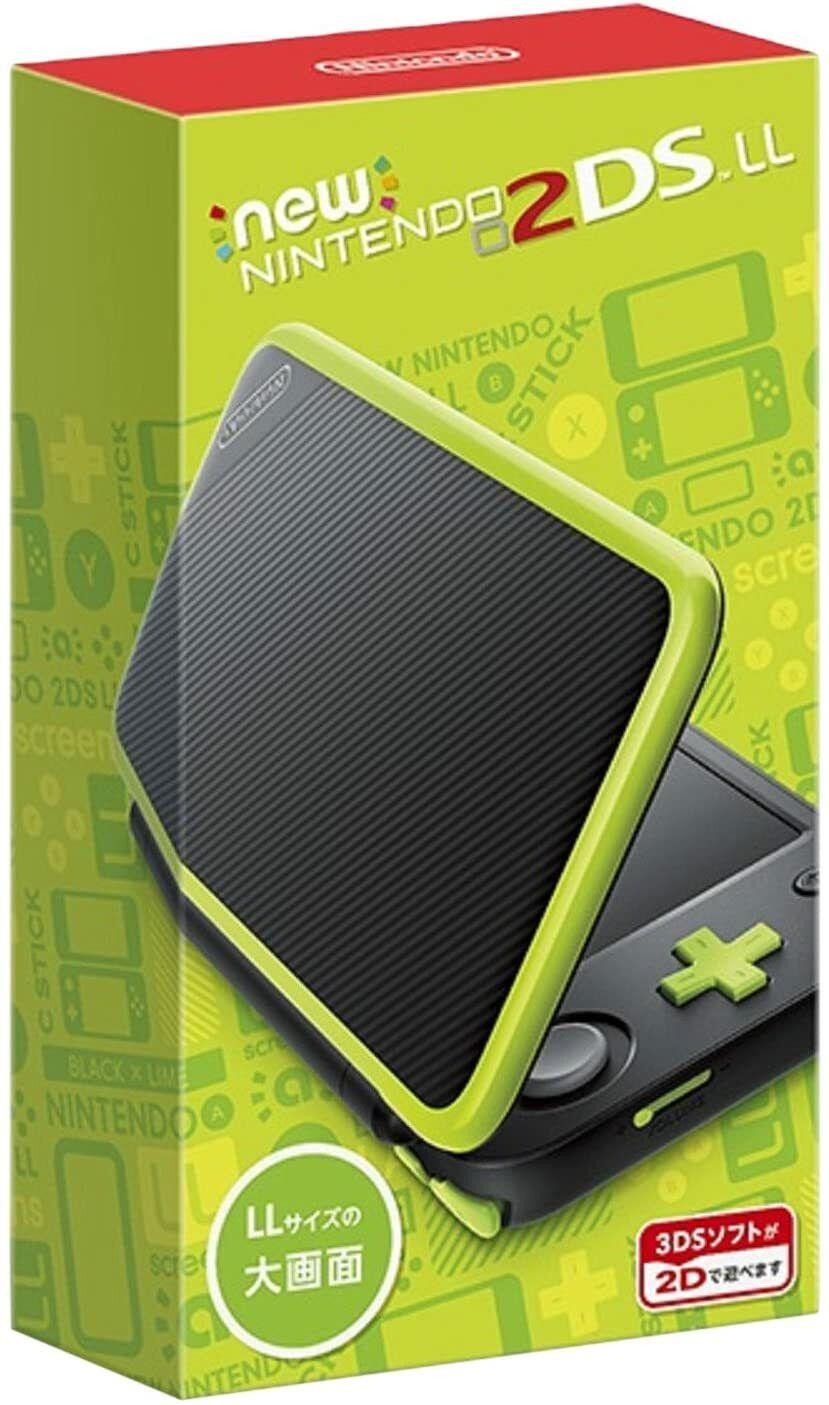 New Nintendo 2DS LL Black + Lime - Nintendo 3DS
