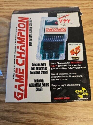 Game Champion for Metal Gear Solid Memory Card - PlayStation