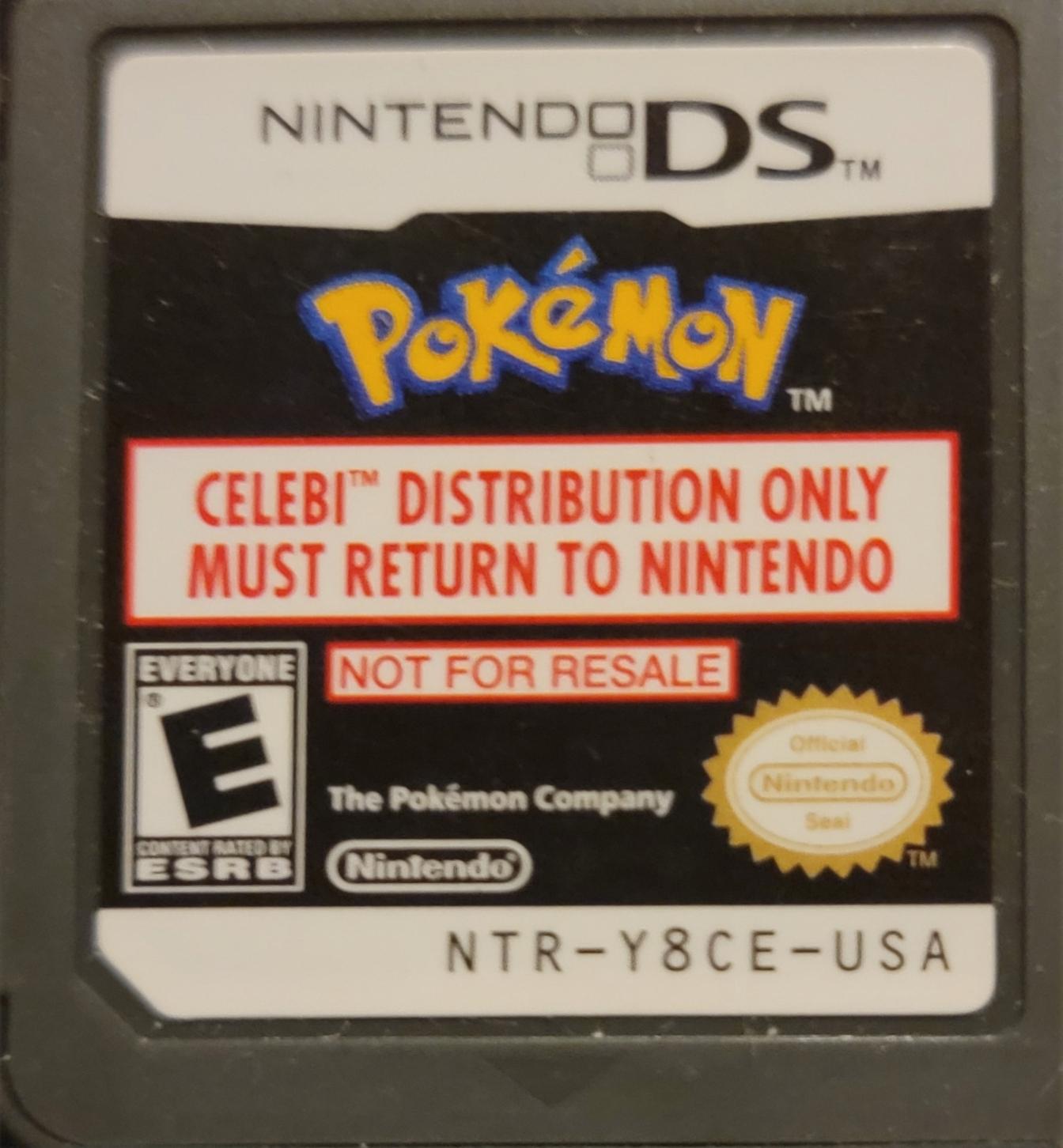 Pokemon Celebi Distribution Cartridge - Nintendo DS