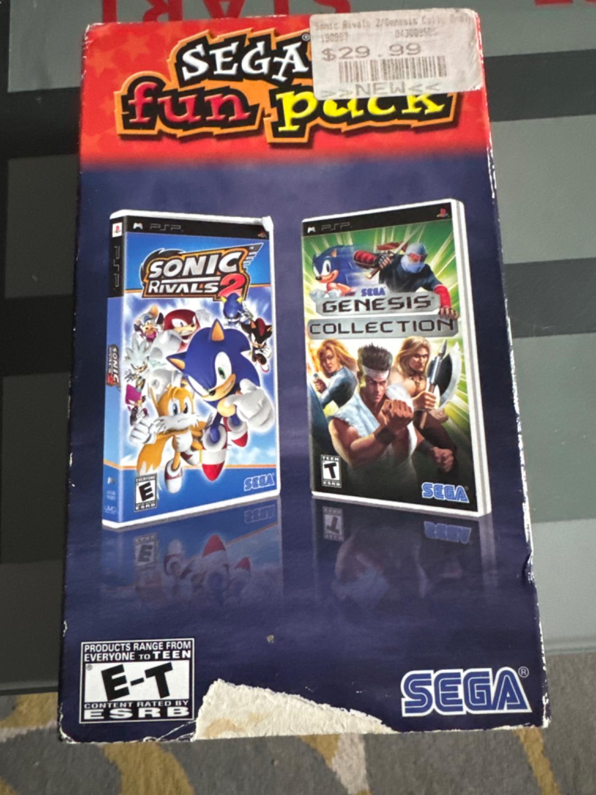 Sega Fun Pack - Sonic Rivals 2 And Genesis Collection Pack - PSP