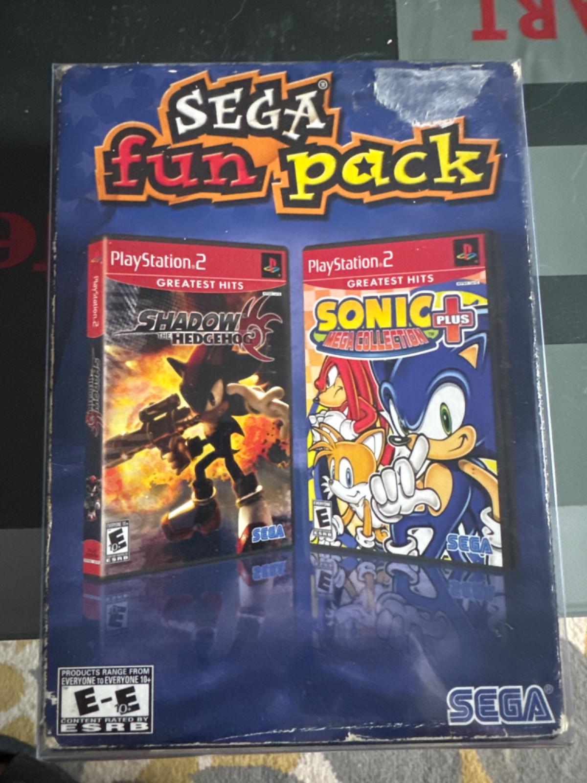 Sega Fun Pack - Shadow Of The Hedgehog And Sonic Collection Pack - PlayStation 2