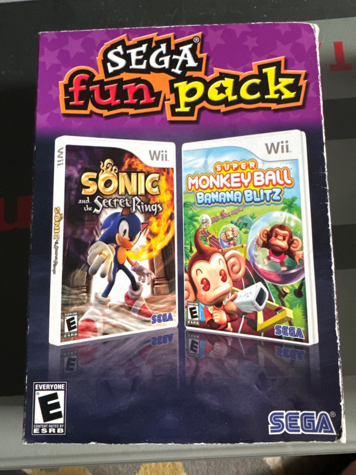 Sega Fun Pack - Sonic And The Secret Rings And Monkey Ball Banana Blitz - Wii