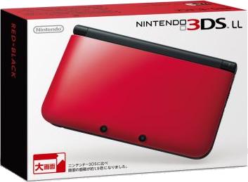 Nintendo 3DS LL Red + Black - Nintendo 3DS