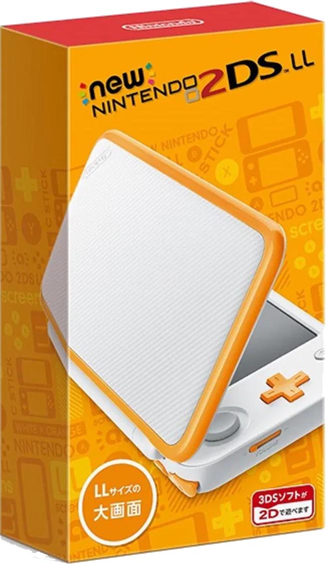 New Nintendo 2DS LL White X Orange - Nintendo 3DS