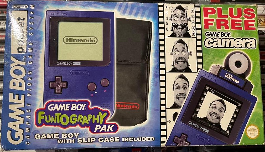 Game Boy Pocket Blue Funtography Pak - Game Boy