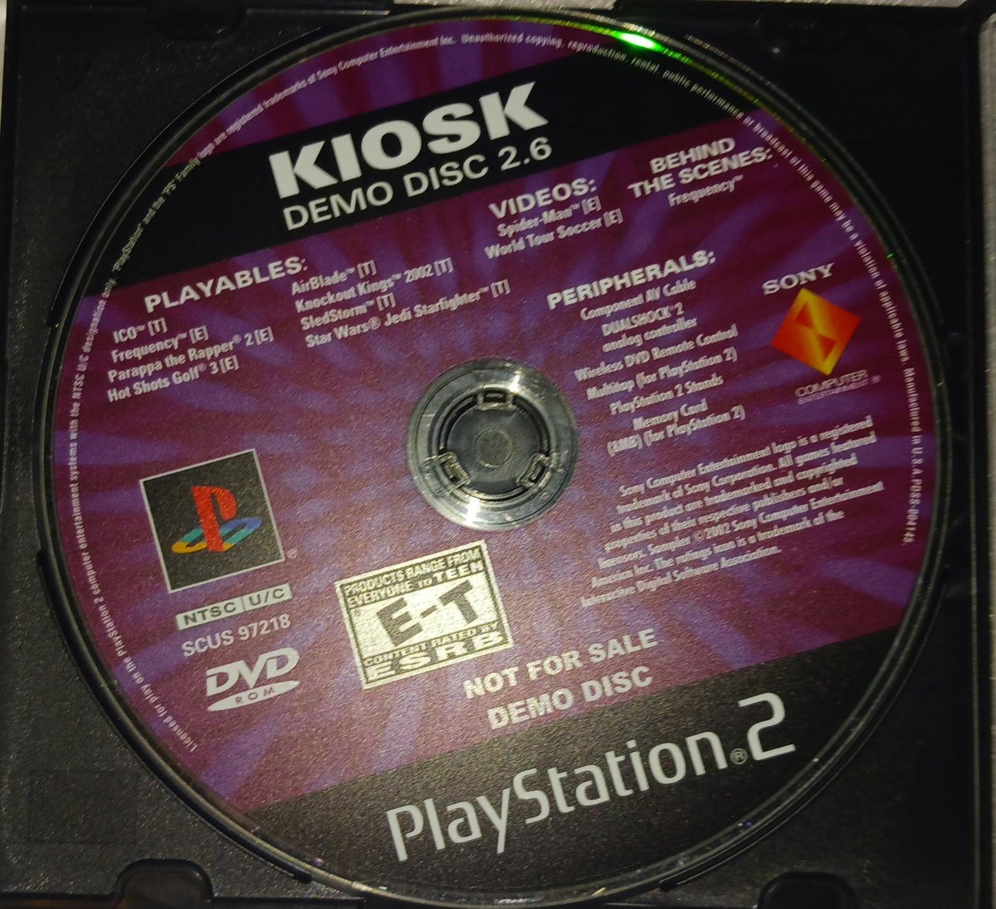 Kiosk Demo Disc 2.6 - PlayStation 2