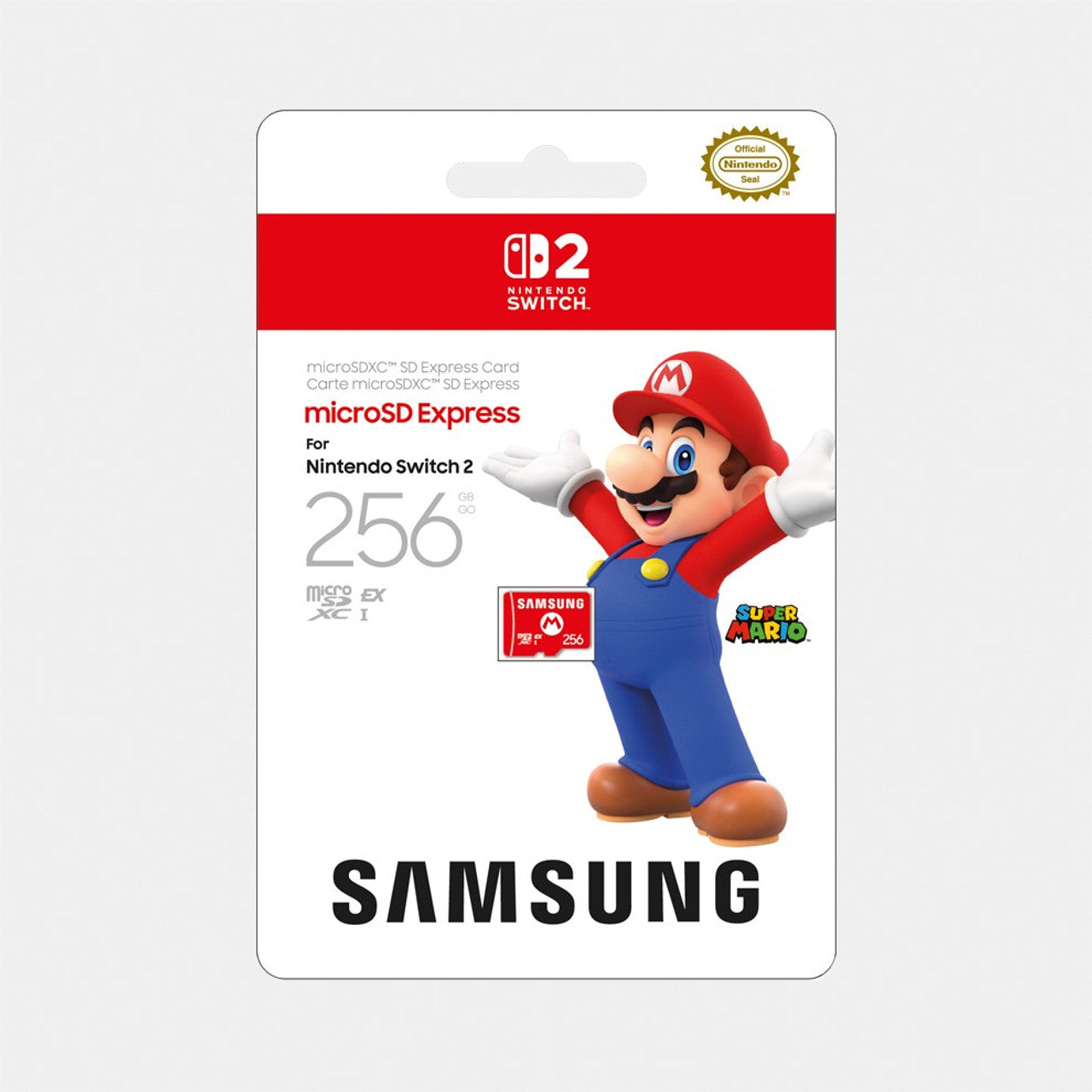Switch 2 Samsung microSD Express Card: 256GB (New) - Nintendo Accessories