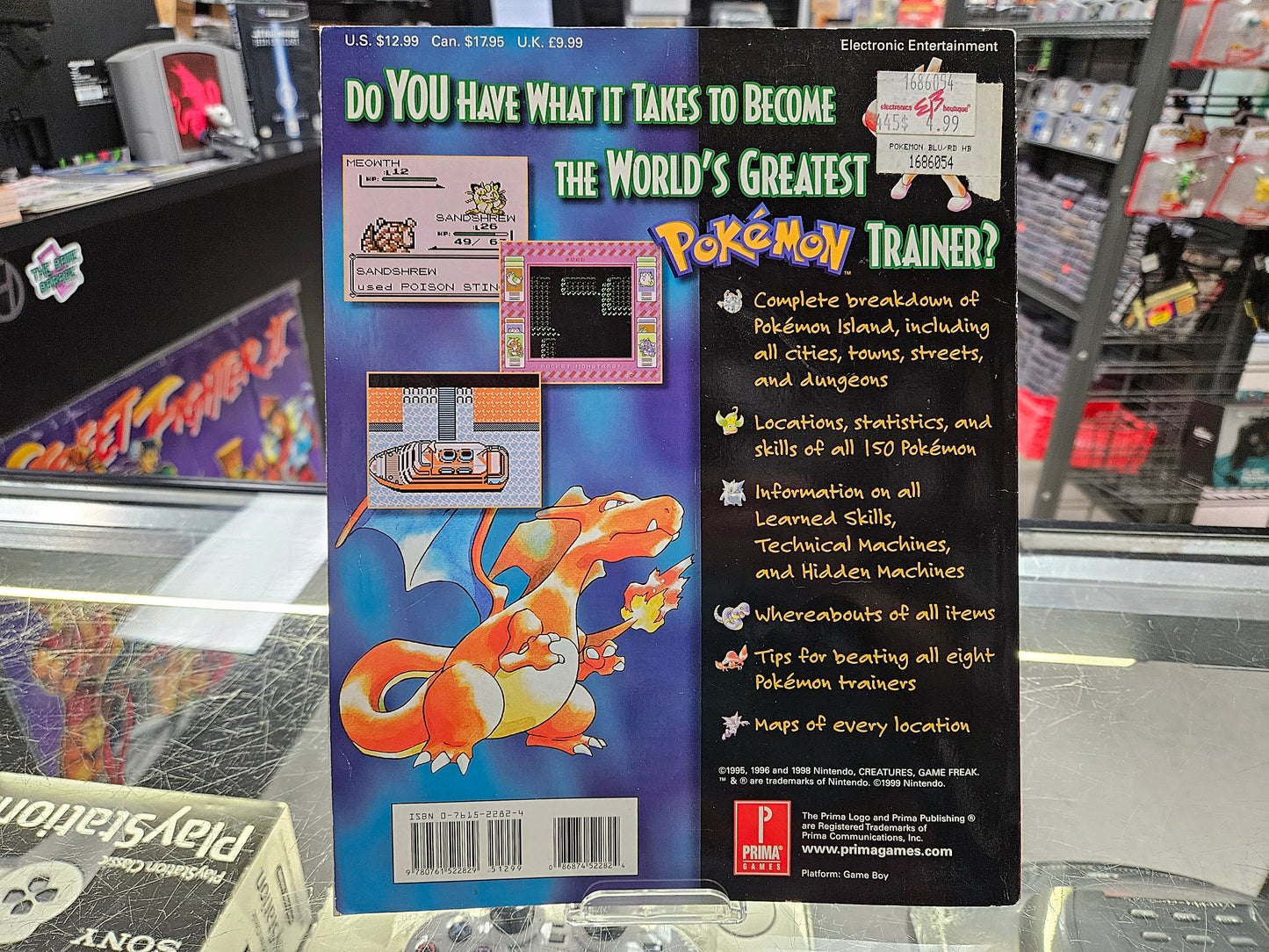 Pokemon Blue Guide Book - Prima - Guide
