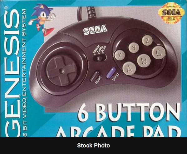 Sega Genesis 6 Button Arcade Pad (Sega Genesis) - Nintendo Accessories