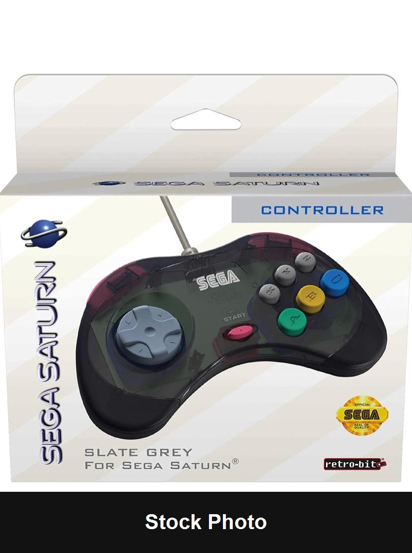 Retro-Bit Wired Controller (Sega Saturn) - Sega Accessories