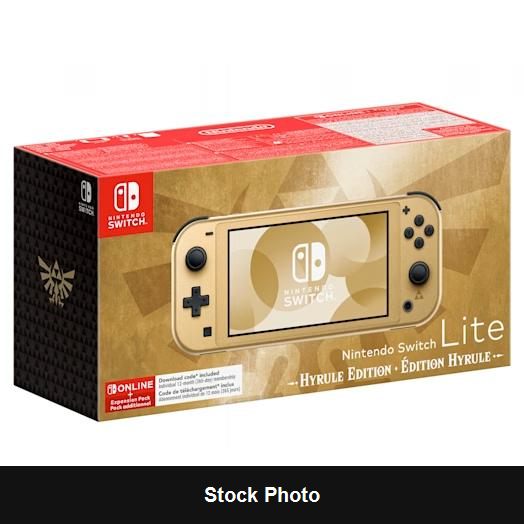 Nintendo Switch Lite Hyrule Edition - Console
