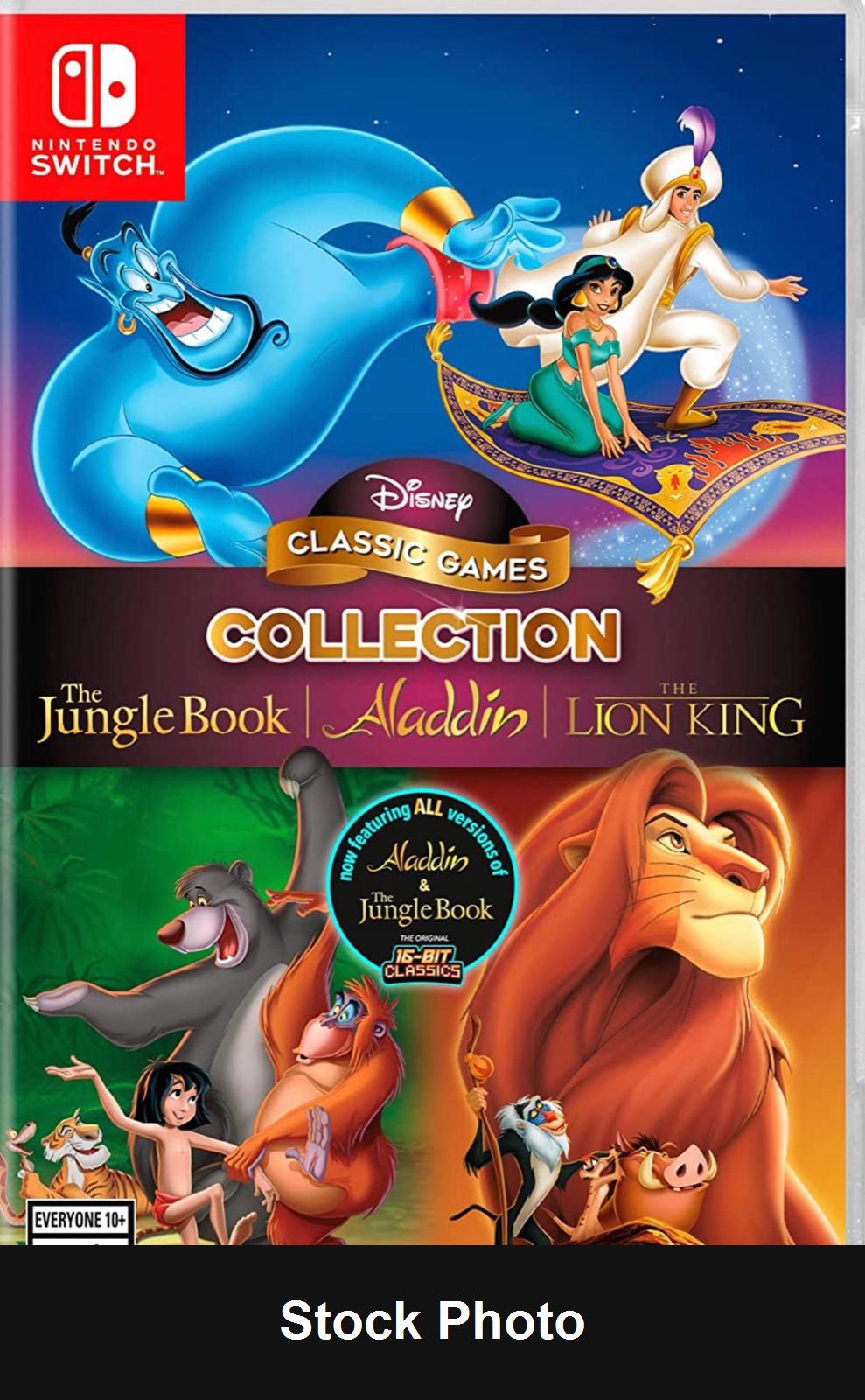 Disney Classic Games Collection: The Jungle Book, Aladdin, & The Lion King - Nintendo Switch