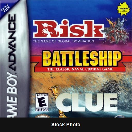 Risk / Battleship / Clue - Game Boy Advance