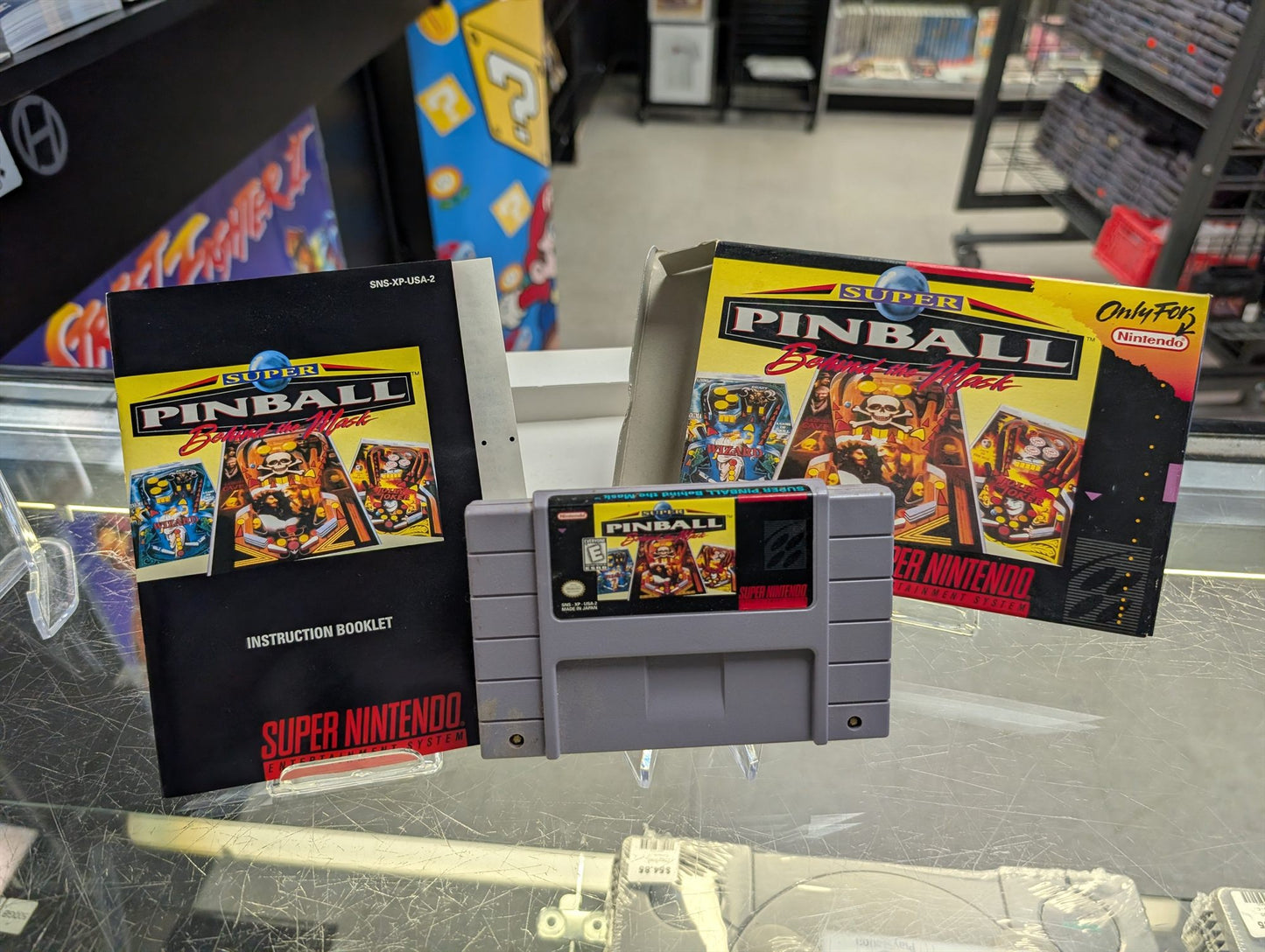 Super Pinball Behind the Mask - Super Nintendo