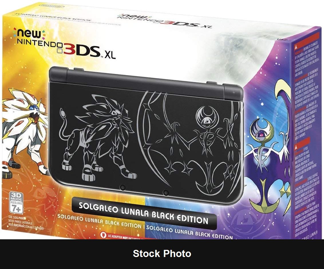 New Nintendo 3DS XL Solgaleo Lunala Black Edition - Console