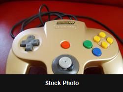 Gold Nintendo Power 100 Controller (Nintendo 64) - Nintendo Accessories