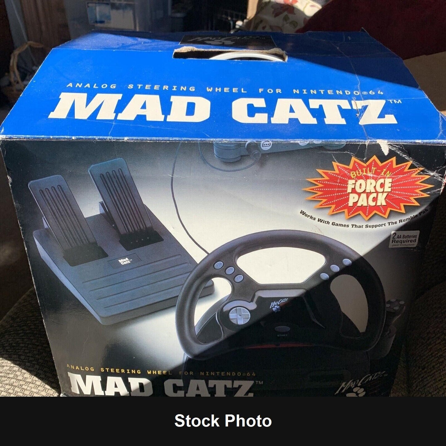 Mad Catz Steering Wheel (Nintendo 64) - Nintendo Accessories