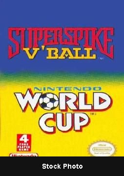 Super Spike Volleyball and World Cup Soccer - NES