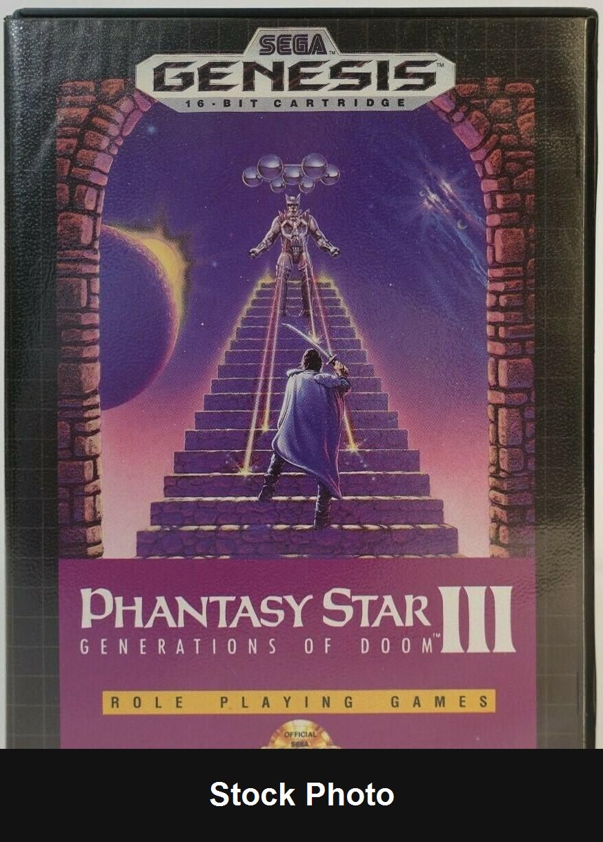 Phantasy Star III Generations of Doom - Sega Genesis