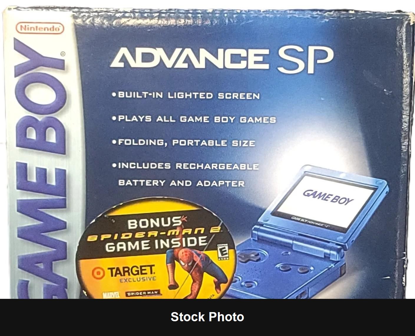 Game Boy Advance SP Cobalt Blue Target Spider-Man 2 - Console