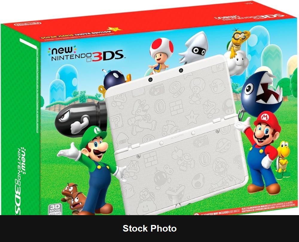 New Nintendo 3DS Super Mario White Edition - Console