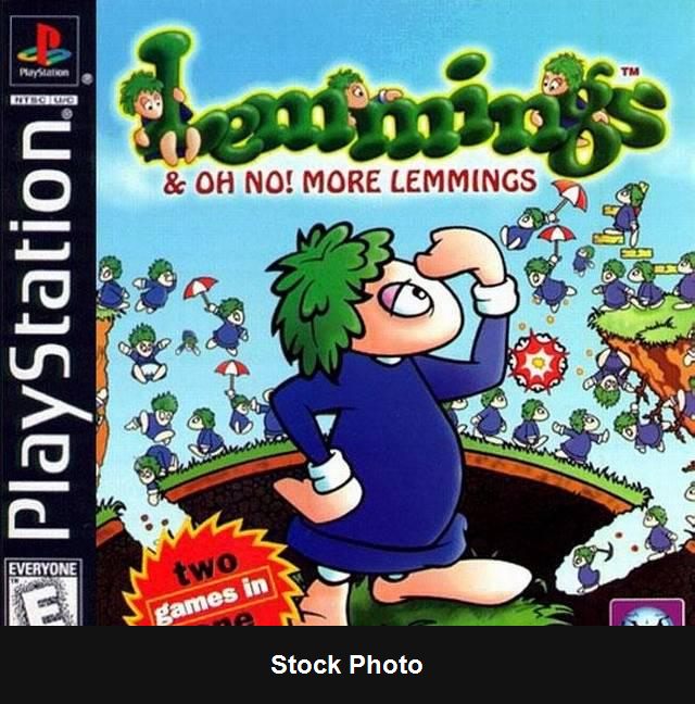 Lemmings and Oh No More Lemmings - Playstation