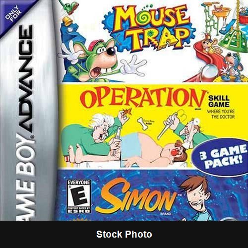 Mouse Trap / Operation / Simon - Game Boy Advance