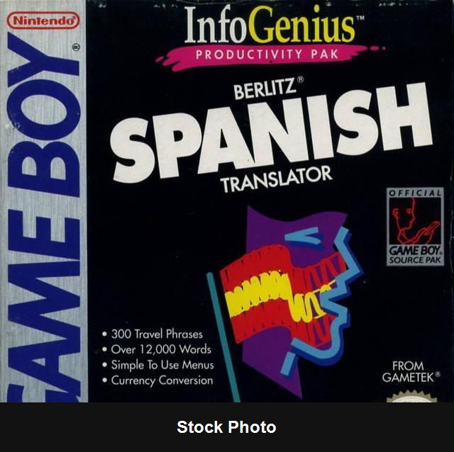 Berlitz Spanish Translator - Game Boy