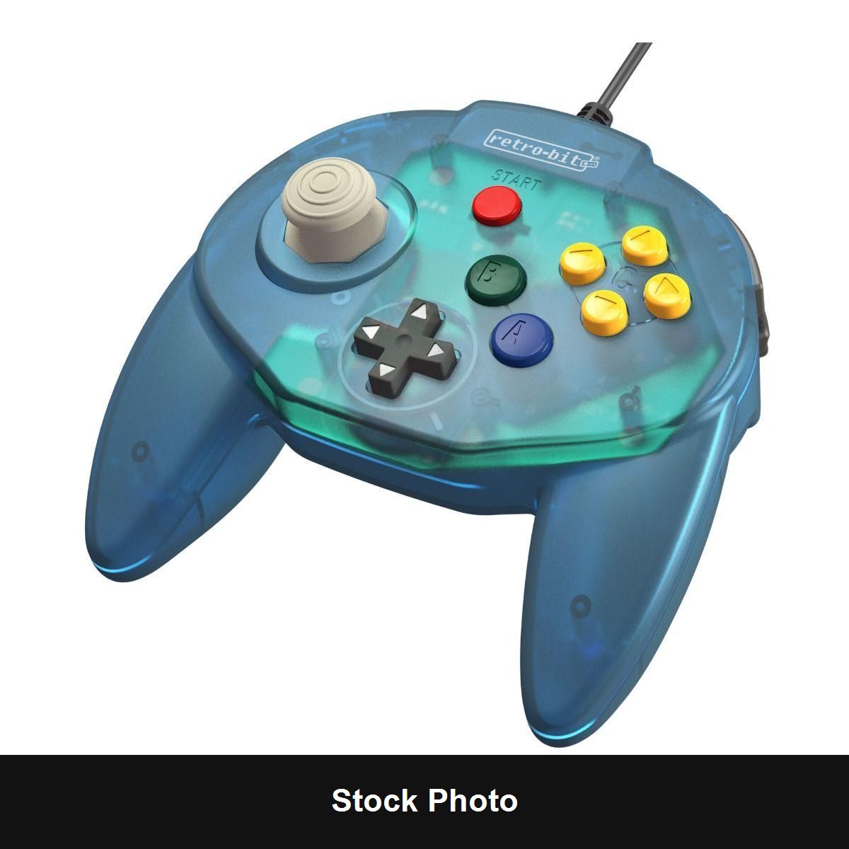 Retro-Bit Tribute 64 Ocean Blue Controller (Nintendo 64) - Nintendo Accessories