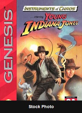 Instruments of Chaos Starring Young Indiana Jones - Sega Genesis