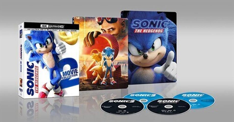 Sonic the Hedgehog: 2-Movie Collection (Steelbook) (New) - Movies