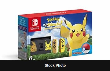 Nintendo Switch Pokemon: Let's Go Pikachu Edition - Console