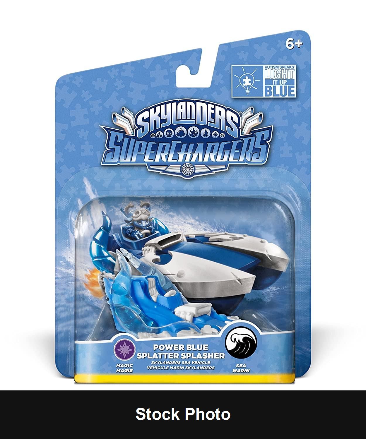 Splatter Splasher - SuperChargers, Power Blue (Skylanders) - Skylanders Accessories