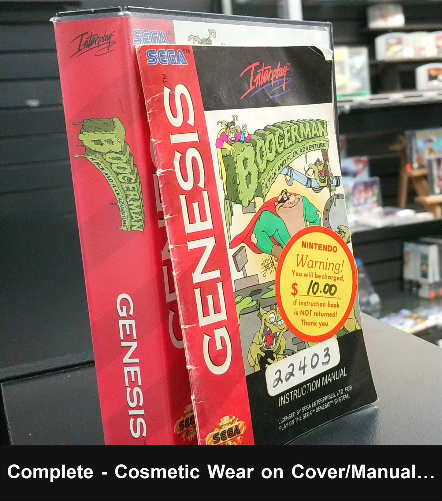 Boogerman A Pick and Flick Adventure - Sega Genesis