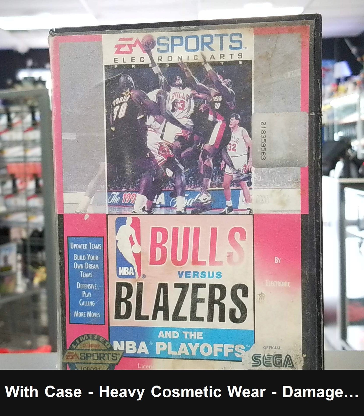 Bulls Vs Blazers and the NBA Playoffs - Sega Genesis