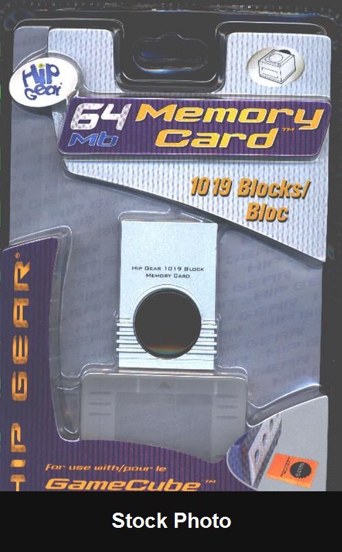 Hip Gear 1019 Block Memory Card (Gamecube) - Nintendo Accessories
