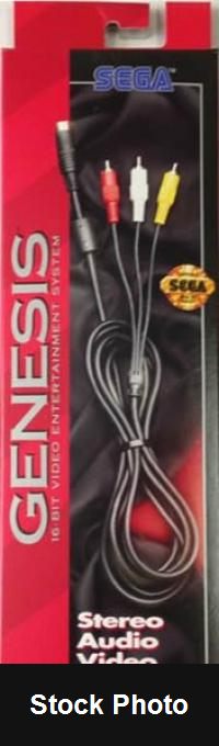 Sega Genesis Stereo Audio Video Cable (Sega Genesis) - Sega Accessories