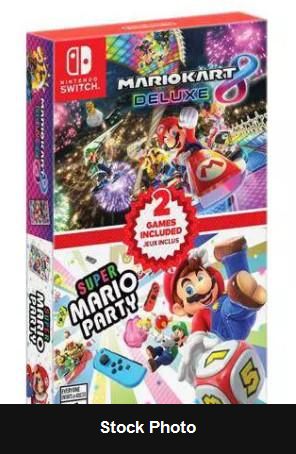 Mario Kart 8 Deluxe + Super Mario Party Double Pack - Nintendo Switch