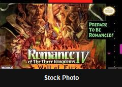 Romance of the Three Kingdoms IV Wall of Fire - Super Nintendo