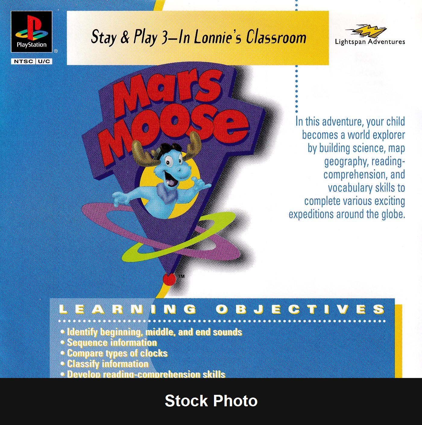 A Mars Moose Adventure: Stay & Play 3: In Lonnie's Classroom - PlayStation