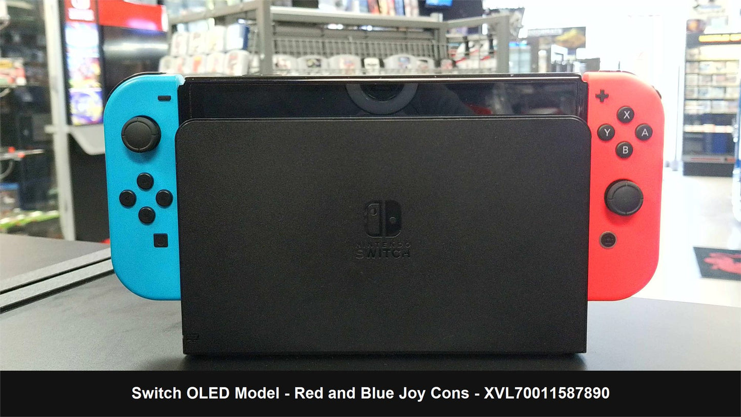 Nintendo Switch OLED with Blue and Red Joy-Con - Console
