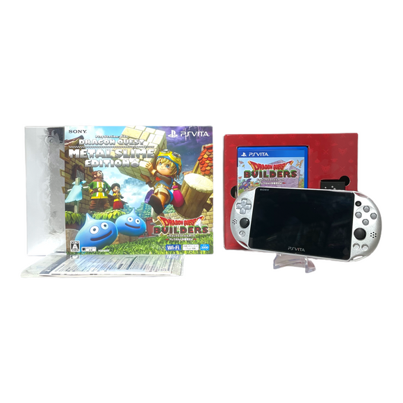 Sony PS Vita [Slim] [Dragon Quest Builders Metal Slime Edition] [Silver] *Pre-Owned*