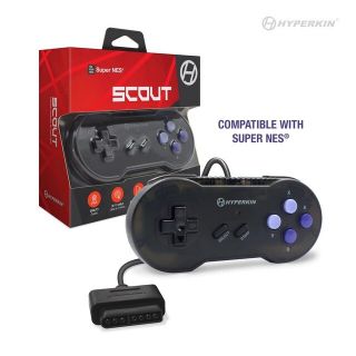 'Scout' Premium Controller For Super NES - Space Black [Hyperkin] *New*