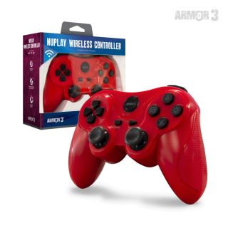 Playstation 3 Wireless Controller - Red *Armor 3* *New*